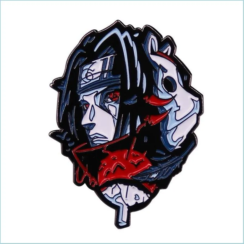 Accessoires de dessin animé Akatsuki Épingles en émail dur Recueillir Funny Comic Figure Broche en métal Sac à dos Collier Revers Badges Bijoux de mode D Dhl3W