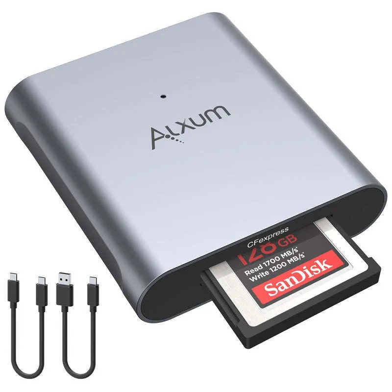 Lectores de tarjetas de memoria ALXUM CFexpress Reader USB 31 Gen 2 10Gs CF Adaptador de almacenamiento Thunderbolt 3 Tipo C para computadora portátil Teléfono 230302