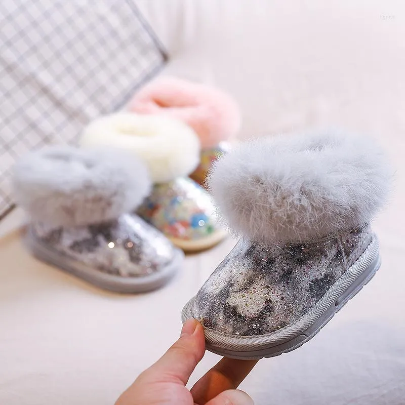 First Walkers herfst winter baby sneeuwschoenen mode katoen-gepadde schoenen zacht warm warm 0-2 jaar oud peuter