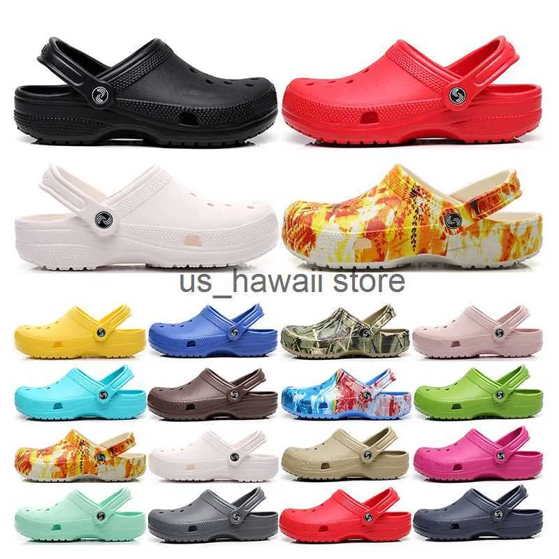 Hausschuhe 2022 Mode Hausschuhe Clogs Sandalen Slip On Casual Strand Wasserdichte Schuhe Männer Klassisch Krankenpflege Krankenhaus Frauen Hausschuhe Arbeit Medizinisch T230303