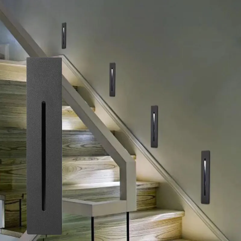 مصابيح الحائط الحديثة في الهواء الطلق 3W راحة LED LED LED AC85-265V IP65 IP65 Outdoor IP65 Stair Lights Stairs Stairs Stairway Hallway Staircase Crestech168