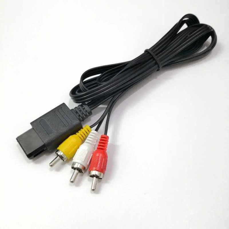 N64av line Nintendo ngc/n64av super SNES multi-purpose AV 1.8m 6FT RCA TV Audio Video Stereo Cable Cord