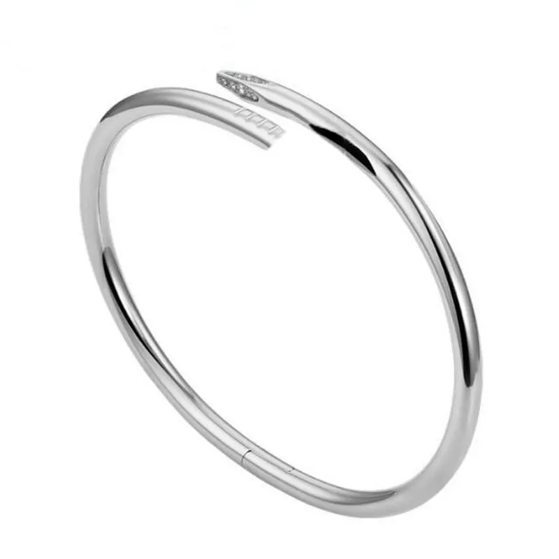 Cartier bracelet 2025 nail silver
