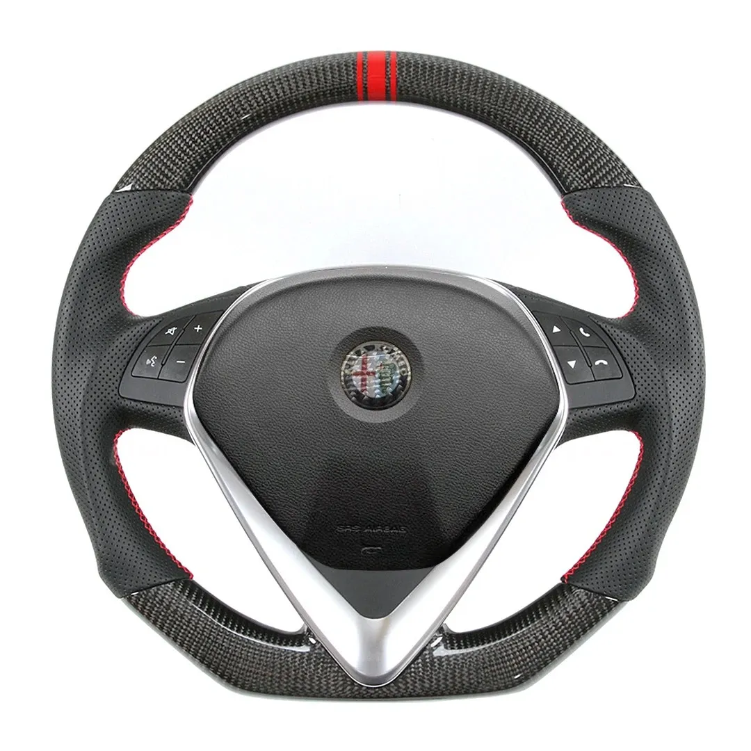 Car Steering Wheels car accessories Custom Carbon Fiber Steering Wheel Fit for Alfa Romeo