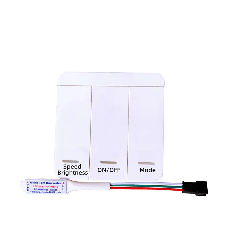 DC5-24V Kontroler LED Panel Reflux Pixel RF Kontroler WS2811 Biały/ciepły biały biegnącą wodę płynącą konno Światło