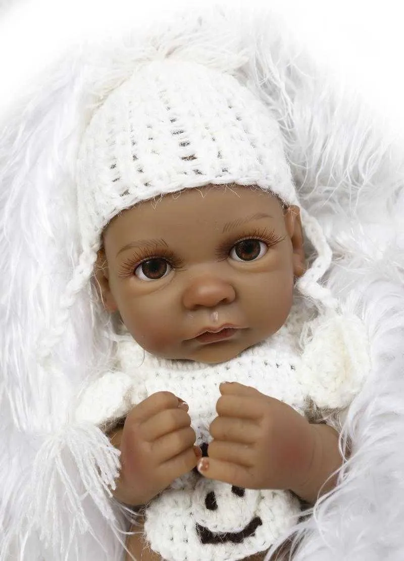 Fofo Africano Bebê Jogar Bonecas Boneca Preta Macia Para Presentes