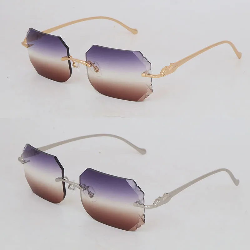 Rimless Diamond Sunglasses Oversized Square UV Protection Metal Frame Amazon.com: Women Rimless Diamond Sunglasses, Oversized  main image 4