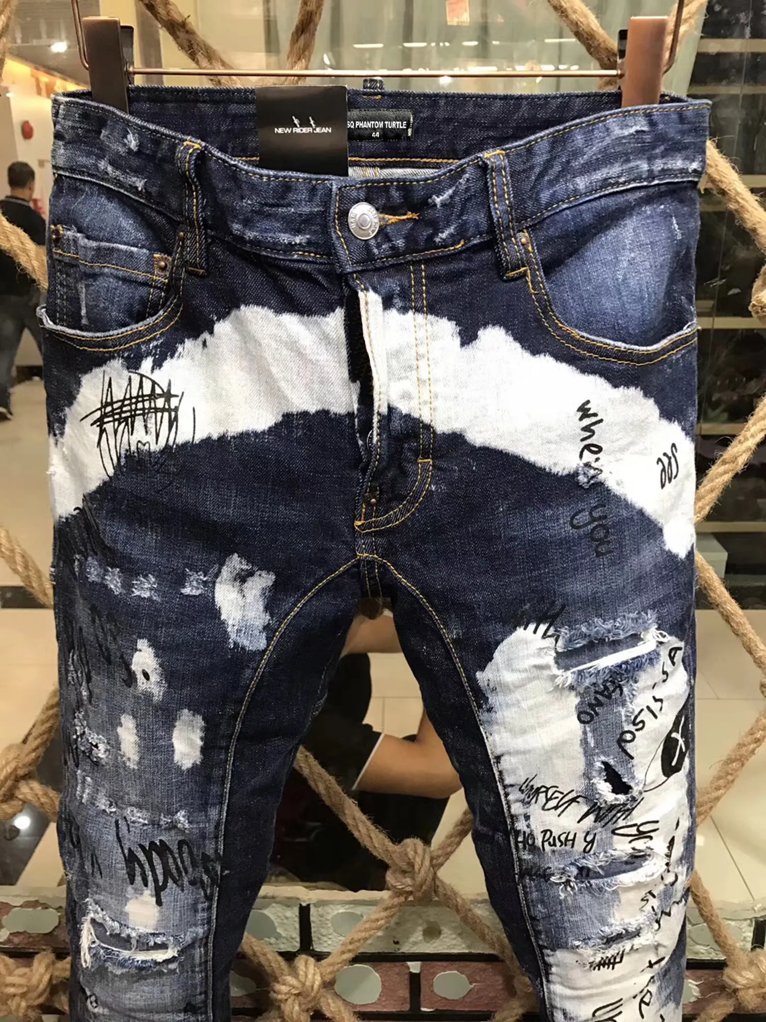 Ripped jeans cheap herr
