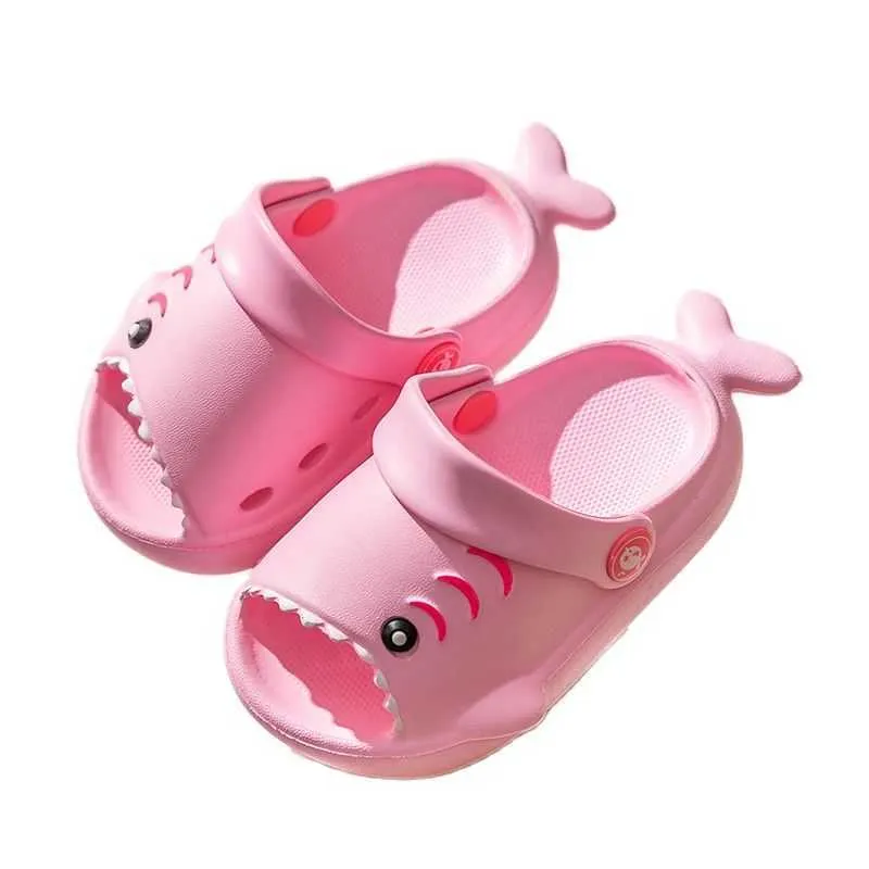 Pantoufles enfants pantoufles nouvel été requin garçons filles pantoufles antidérapant enfants chaussures de plage bébé maison sandales enfants chaussures T230302