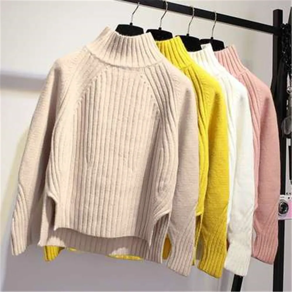 Camisolas femininas coreanas Autumn Women Pullovers Women Women Sweater Sweater Ladies Manga Longa Pullovers Top Femme Pull Tight Jumper 230303