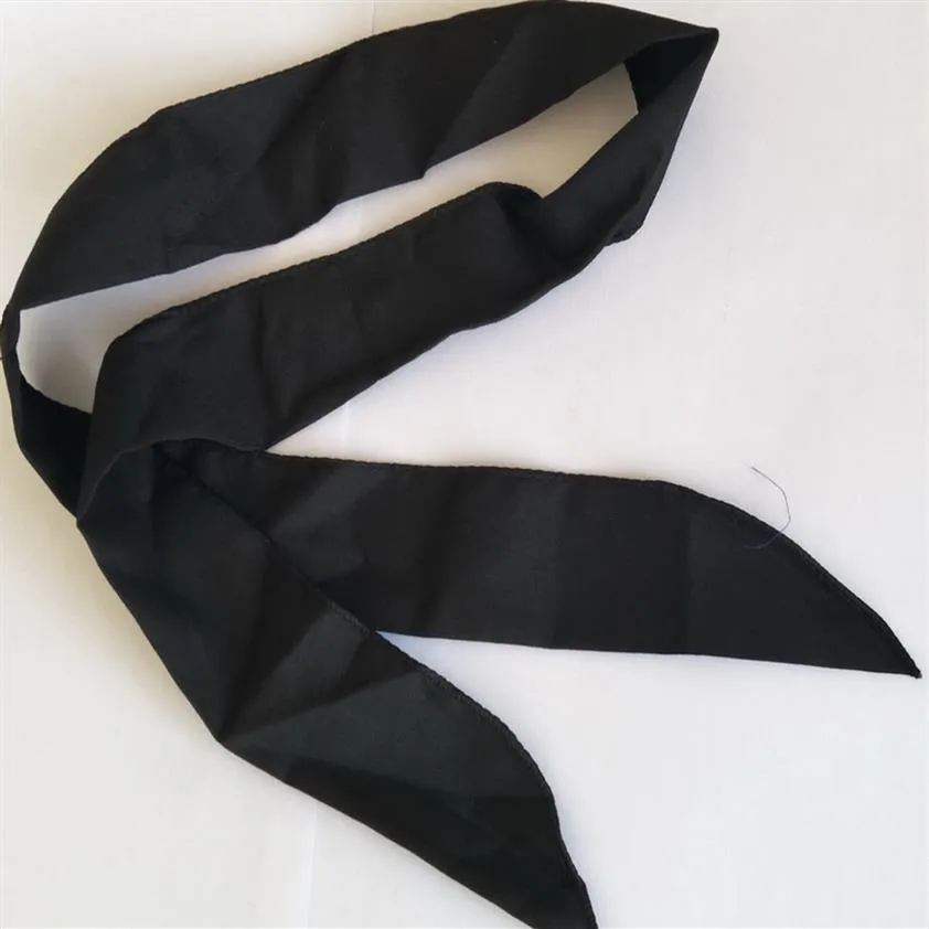 50pcs لون الأسود مصنع المصنع -Babridana Neck Divf Tie tie Wrap التبريد Bandanas عقال الرقبة Cool Accfs2466