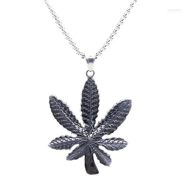 Pendant Necklaces Personal Design Feather 316 Stainless Steel Fashion Cool Ladies Man Necklace