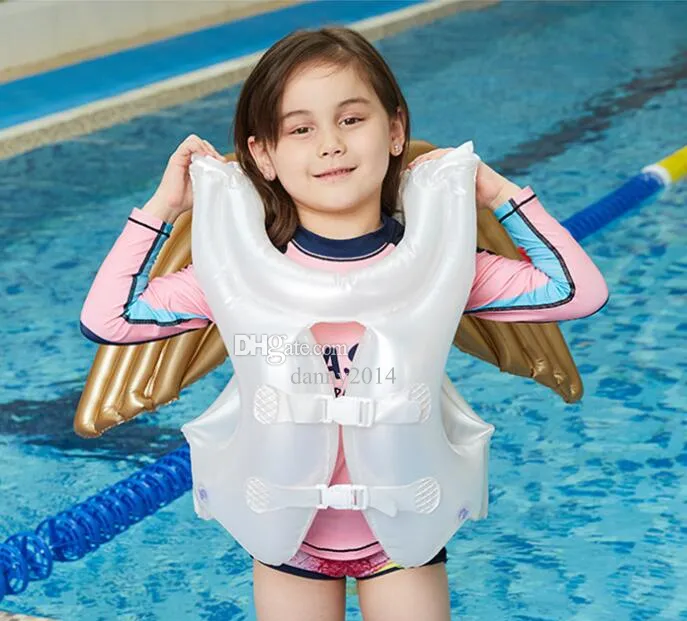 Summer Water Sports Inflatable Swim Vest Floats For Kids Inflatable Swim  Trainer For Fishing, Rafting, And Surfing With Buoy Swim Arm And Safety  Features From Danny2014, $5.79