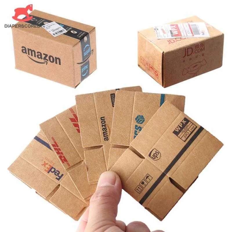 Accesorios Para Munecas Mini Caja Express De Carton Venta Al Por Mayor Casa De Munecas Diy Muebles De Simulacion En Miniatura Juguete De Decoracion De 15 37 DHgate