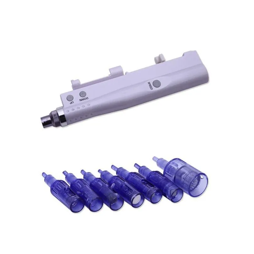 Schoonheid Microneedle Roller Dermapen Naaldcartridge voor elektrische micronedling mesotherapie Gun Crystal Injector Nano Derma Pen Dhefe