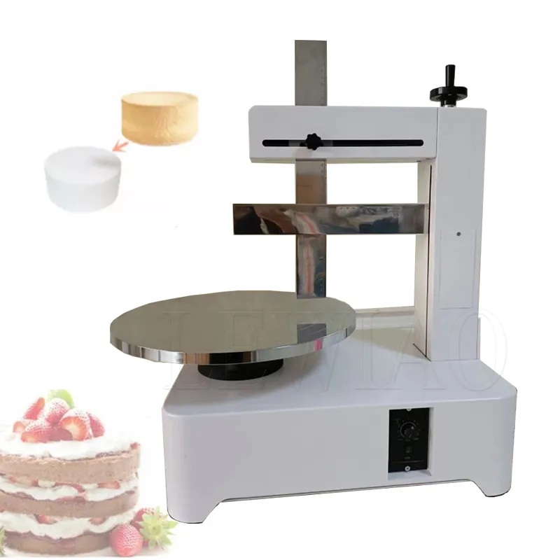 Cake Cream Coating Filling Machine 4-16Inch Cakes Cream Butter Spreading Daubing Icing Maker