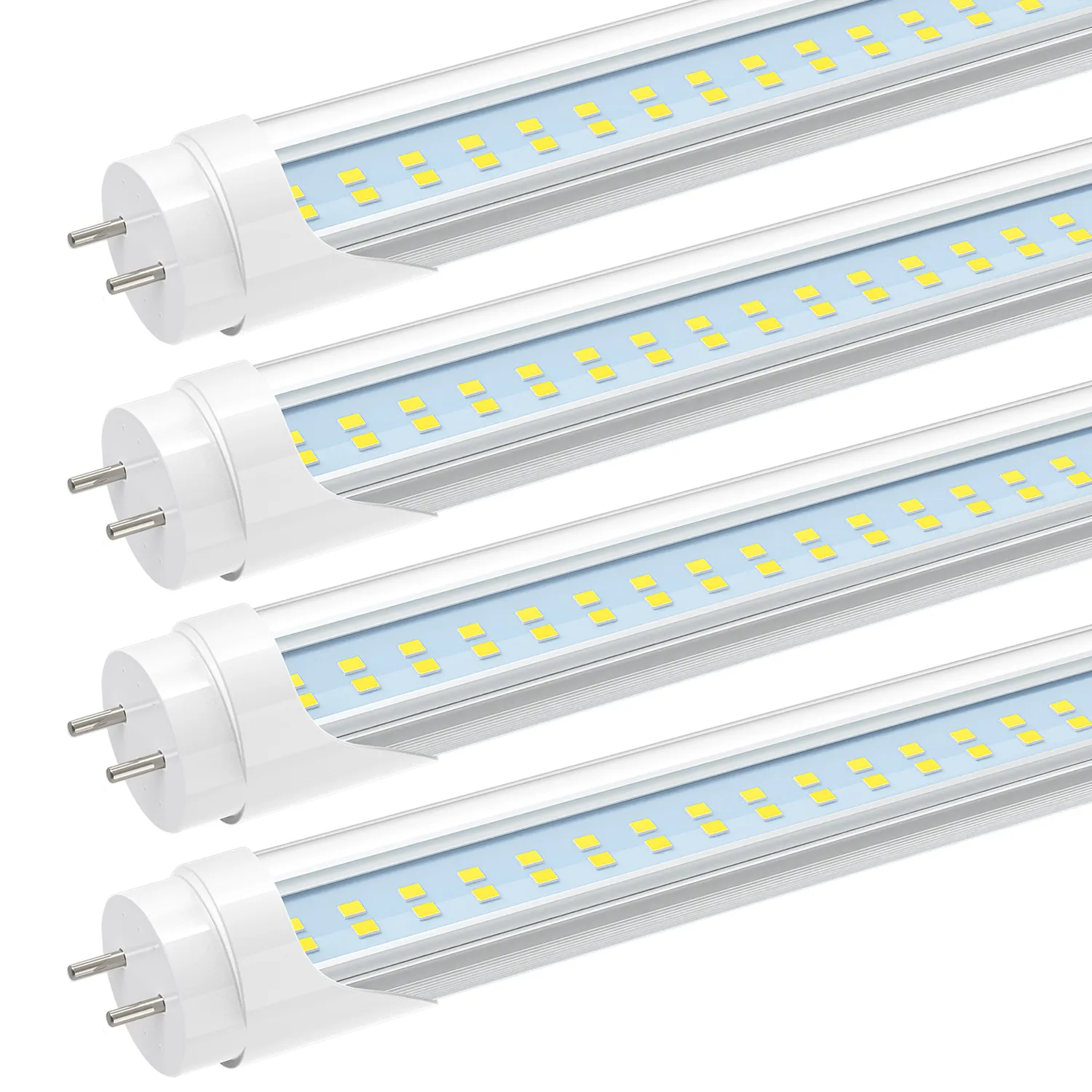 2FT T8 LED Type B Tube Light 12W 30W Equivalent 1680LM 6000K Super Bright 24 Inch F20T12 Fluorescent Bulb Replacement Dual Ended Power Remove