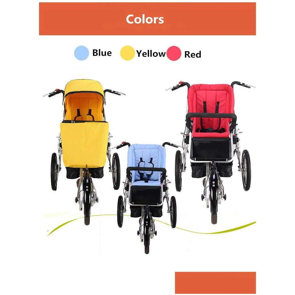 hot parentchild tricycle baby carriage carrier stroller versatile folding mother and child tricycle baby children carrier bicycle