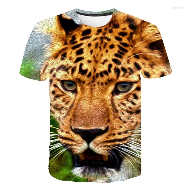 Hommes t-shirts 2023 3D tigre imprimé Harajuku T-Shirt été mode décontracté hommes chemise Animal à manches courtes haut haut grande taille