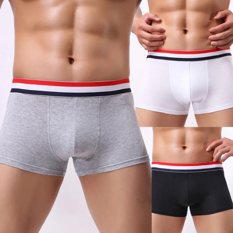 Caleçon 2023 mode Sexy hommes Boxer solide coton respirant hommes élastique sous-vêtements hommes boxeurs Shorts poche de renflement doux mâle