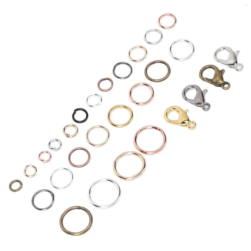 Kits de recherche de bijoux à bricoler soi-même bracelet ensemble d'ouverture et de fermeture d'anneau unique paquet de matériel couleur mélangée