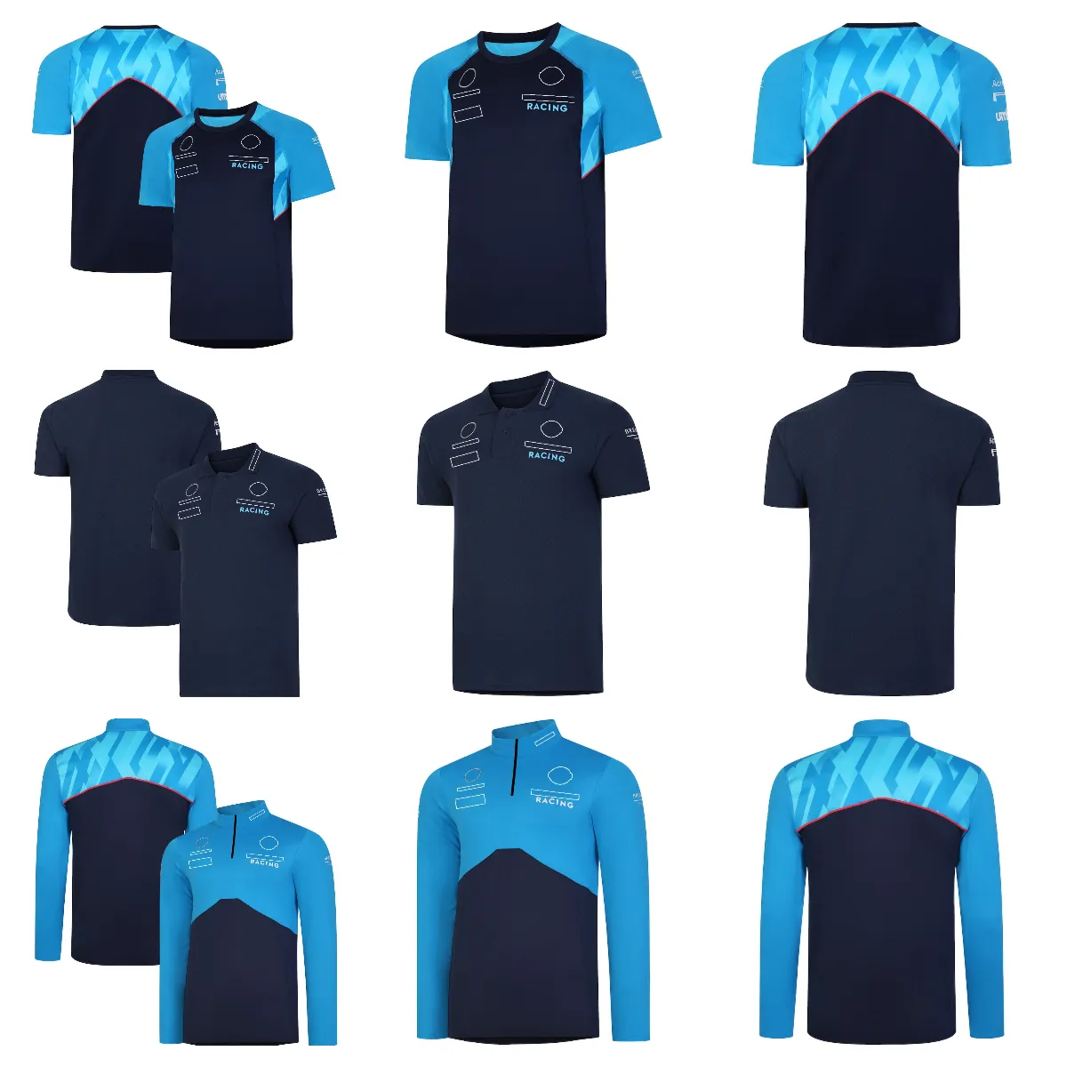 T-shirt da corsa F1 Formula Uno stagione 2023 squadra POLO personalizzazione ufficiale squadra estiva