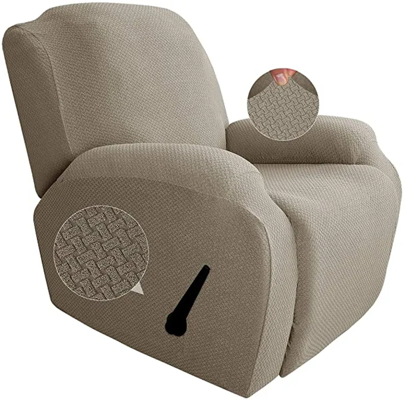 Jacquard Recliner Sofa Cover All Inclusive Massage Arm Spandex