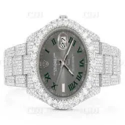 2023Haute Qualité Hip-Hop Mode Plaqué Or Montre-Bracelet De Luxe Hommes Moissanite Diamant Glacé Out stai