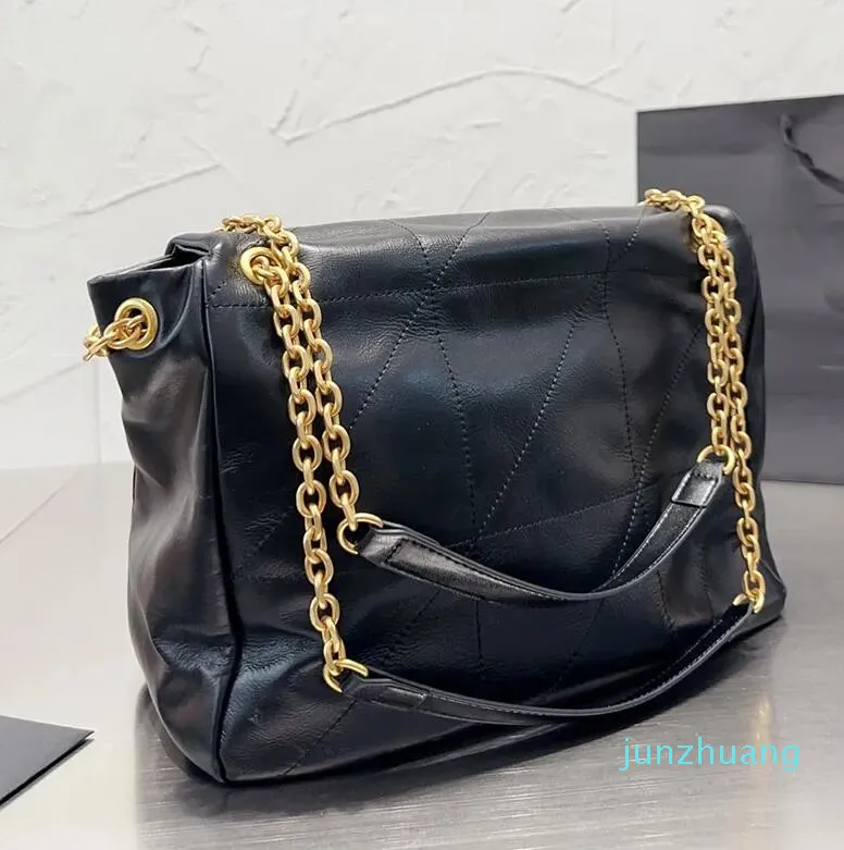 Kette Unterarm Umhängetasche Totes Bag Umhängetaschen Handtaschen Steppkorn Einkaufstasche Große 02 Klappe Damen Geldbörsen Leder Schulterrucksack Antiker Goldbuchstabe