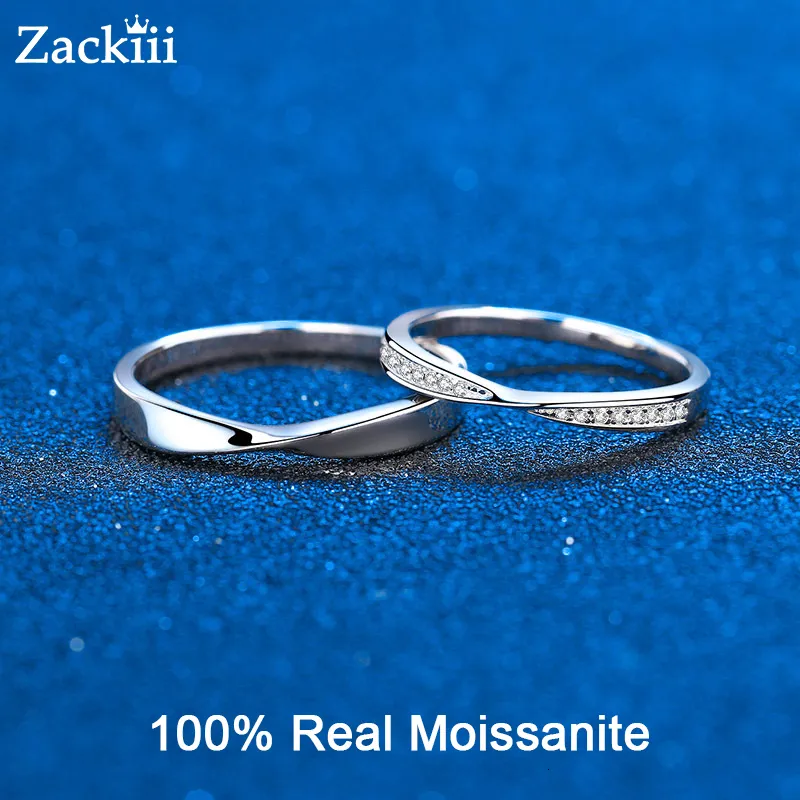 Обручальные кольца Классическое обручальное кольцо, набор своих паров, соответствующие кольцам, женское обручальное кольцо, свадебные наборы стерлингового серебряного украшения 230302