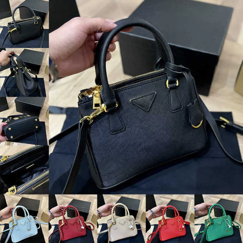 Totes Prabag WoeNns Tote Sac en cuir Designer Triangle Symbo Symbo Galleria Sbory Sac à main Cross Sac à main Pouche de portefeuille 221101