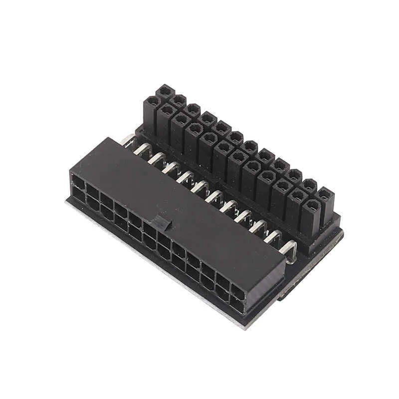 Adaptateur de prise d'alimentation ATX 24 broches Atx 90 degrés, 24 broches à 24 broches, connecteurs de carte mère, câbles d'alimentation modulaires