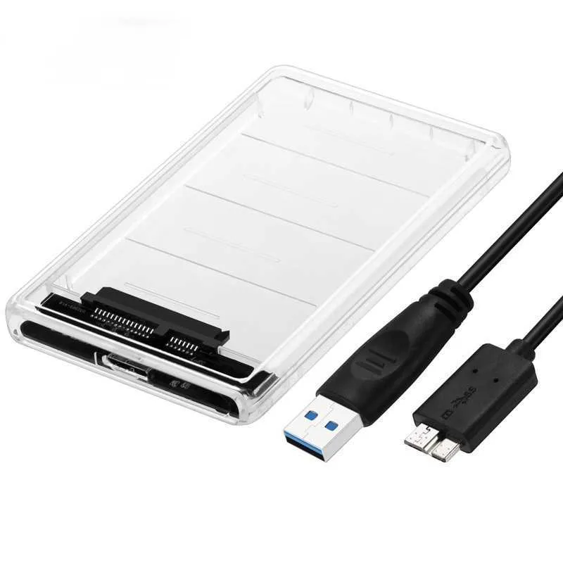 USB3.0 Dysk twardy SSD mechaniczny przezroczysty mobilny 2,5-calowy stan soli SATA