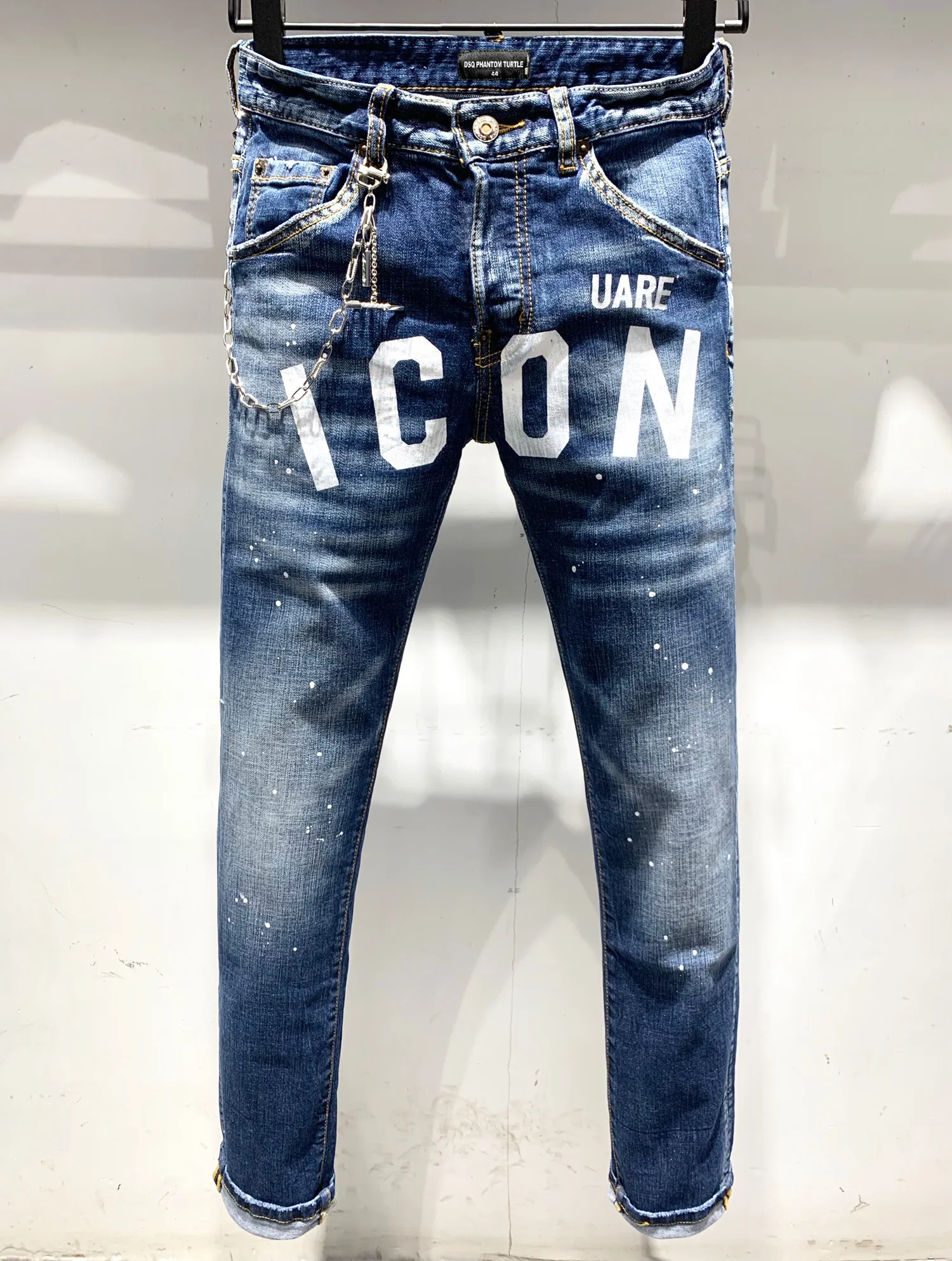 DSQ PHANTOM TURTLE Hommes Jeans Hommes Designer De Luxe Jeans Skinny Ripped Cool Guy Trou Causal Denim Marque De Mode Fit Jeans Hommes Pantalon Lavé 6919