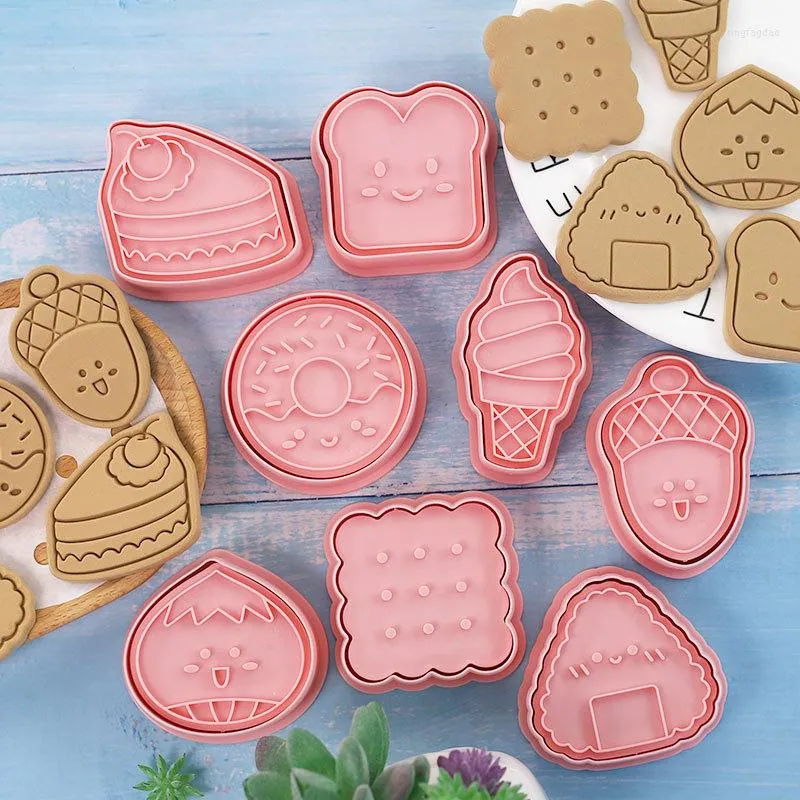 Stampi da forno Accessori da cucina Formine per biscotti Tagliapiastrelle Timbro Pasticceria Stampi per goffratura Per bambini Alimenti Pasticceria Strumenti per torte