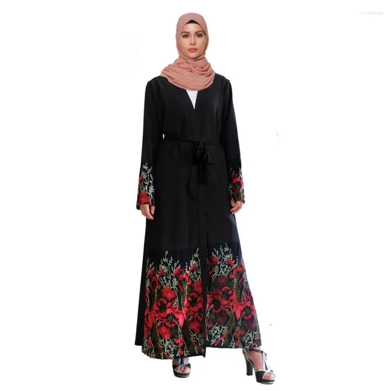 Etniska kläder abaya dubai kalkon muslimsk mode hijab klänning kaftan islam maxi klänningar för kvinnor vestido robe musulman de mode f2905