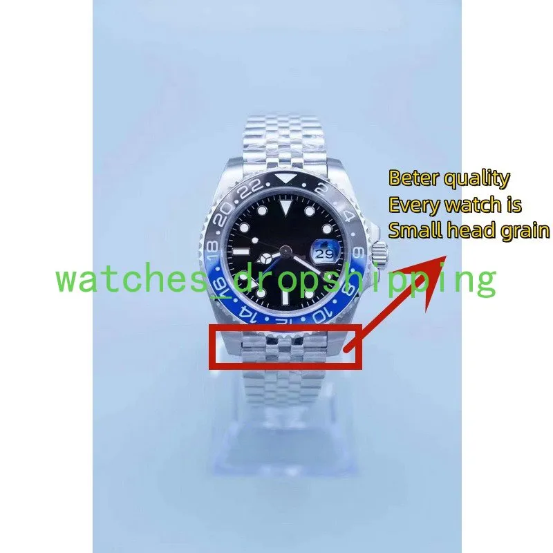 Luxury Mens Automatic Movement Wristwatch 40MM Sapphire Glass Hand Date Window Sterile Asia 2813 Movement Jubilee Fine Steel Strap Ceramic Bezel Mens Watch