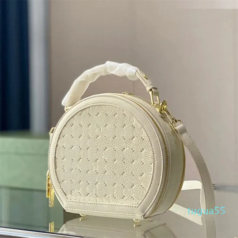 Shoulder Bags Circular Crossbody Bag Pochette Round Cake Bun Handbag Purse