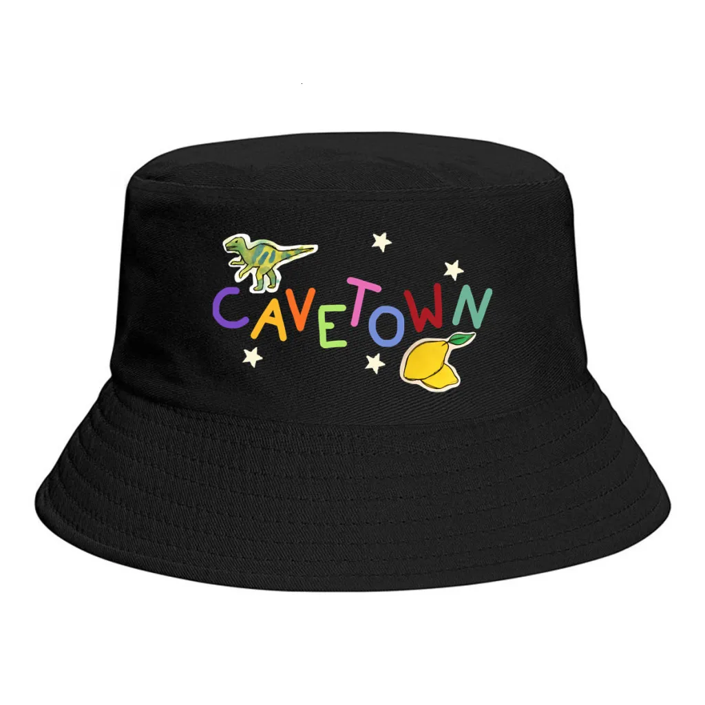 Breda Brim Hats Bucket Cavetown Art Cup Award Man för Polyester Mens 230303