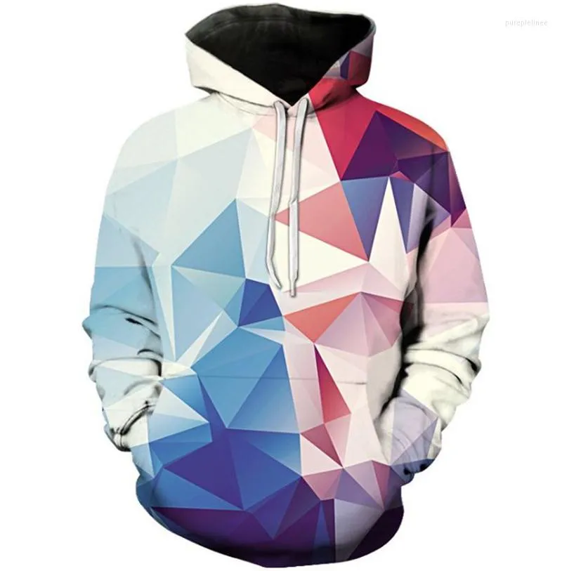 Hommes Hoodies Hommes / Femmes Avec Chapeau À Capuche Imprimer Blocs De Couleur Automne Hiver 3D Sweats À Capuche Tops En Gros Et Au Détail J863