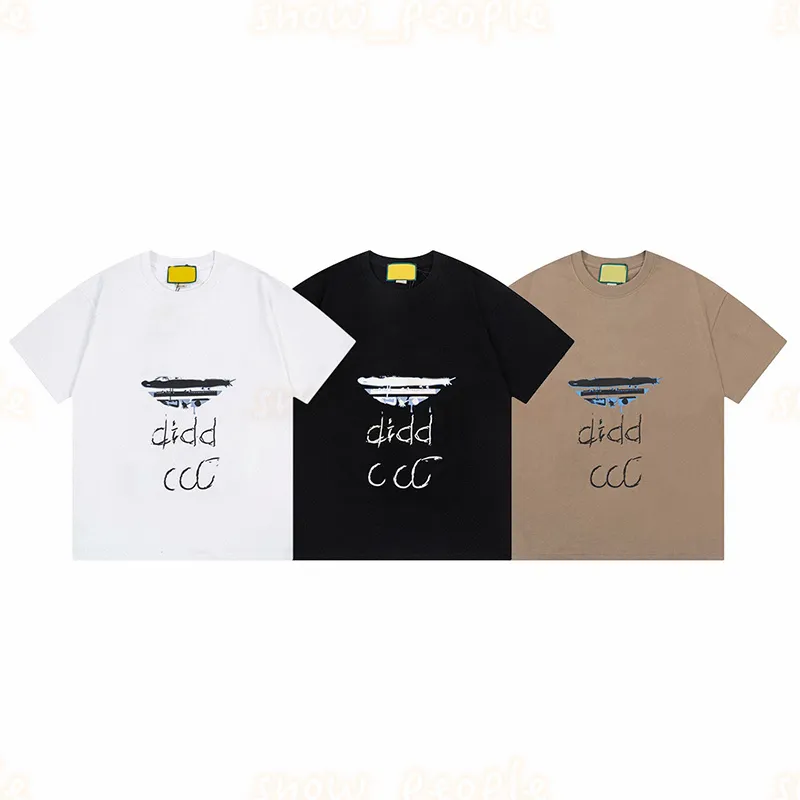 Designer Men Womens Summer T Shirt Couples Logo Print T Shirts Unisex Short Sleeve Tees Storlek XS-L
