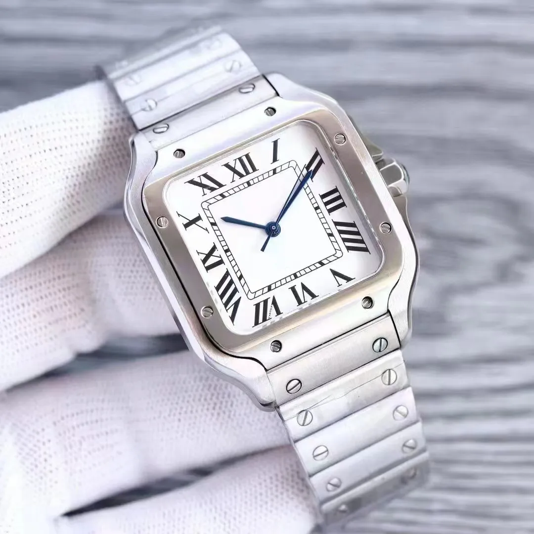 ساعة نسائية كاملة من الفولاذ المقاوم للصدأ حزام مربع الأزياء مطابقة Wristwatch Montre de Luxe Lady Aaa Quartz Watch