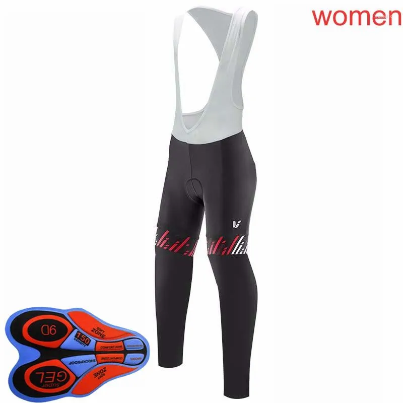 Racing Hosen Team Frauen Radfahren Lätzchen Mountainbike Lange Frühling Herbst Quick Dry Fahrrad Strumpfhosen 9D Gel Pad Hosen