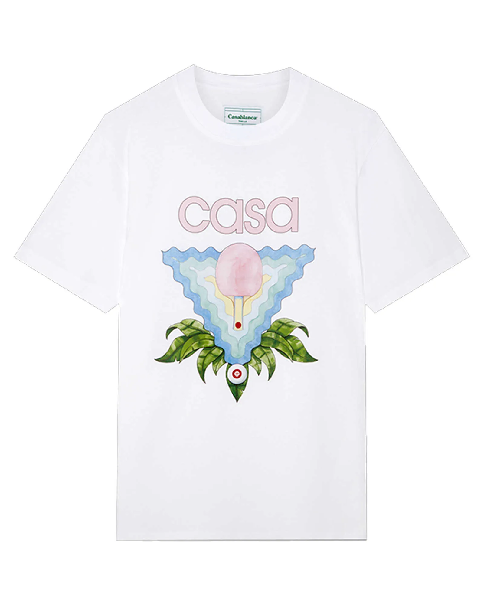 23SS Nouveau casablanca Designer Classic Fashion Coton T-shirt T-shirt Tennis Fleur Sicilien Men et femmes couple T-shirt à manches courtes hawaïennes