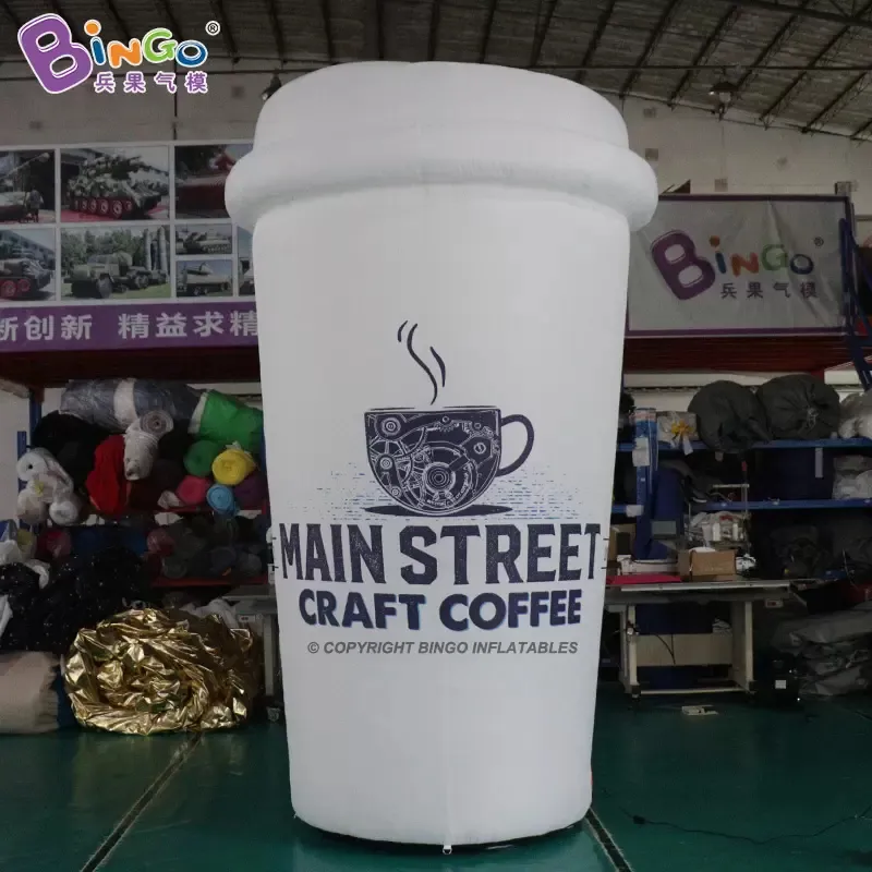 Newly Design 3M Height Advertising Inflatable Coffee Bottle Cup