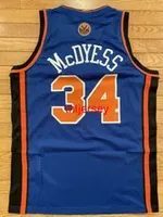 Stitched Antonio McDyess  Jersey New Embroidery Jersey Size XS-6XL Custom Any Name Number Basketball Jerseys