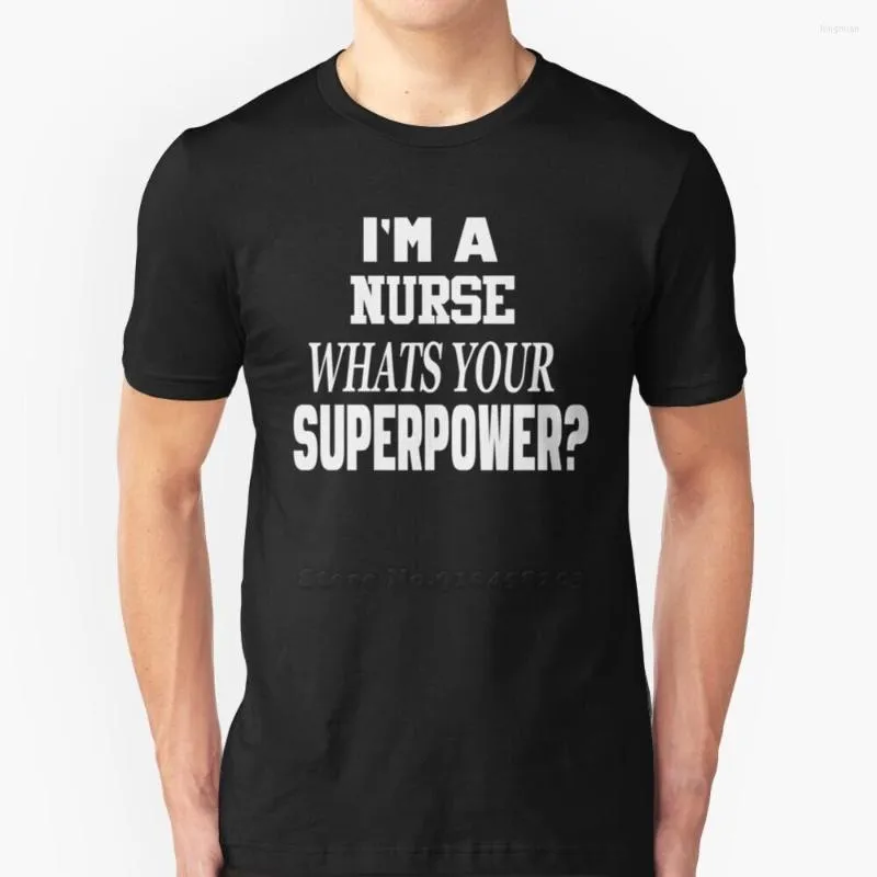 As camisetas masculinas Eu sou uma superpotência? Camisa de Men Funny Men camisa de verão Hip Hop Casual IM