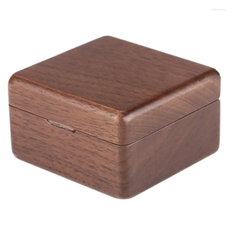 Biżuteria torebki drewniane pudełko na obrączkę spersonalizowane prezent walentynki zaręczyny
