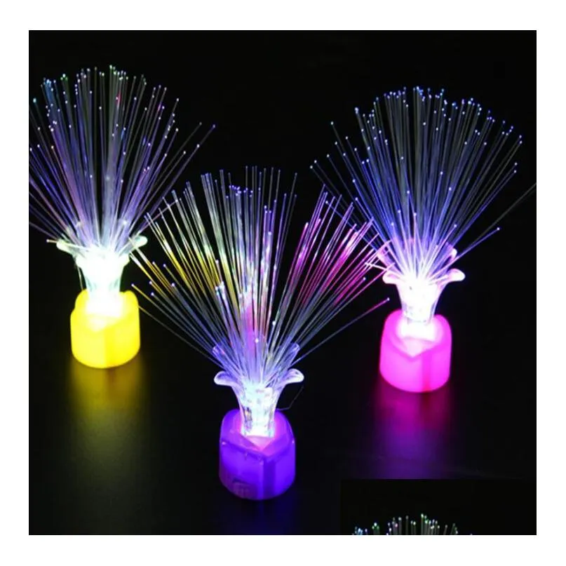 Adjustable Rose Fiber LED Festival Sticks Luminous Decorative Mini Lamp