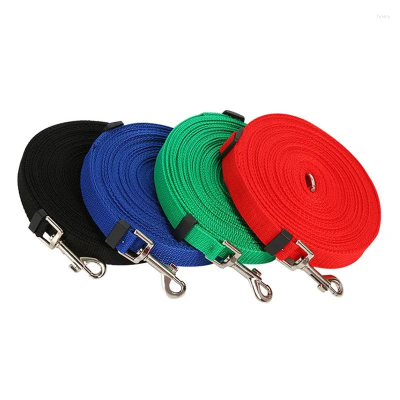Dog Collars 2cm Width Adjustable Super Long Training Leash For Cats Puppy Chihuahua Large Dogs Running Lead Rope 12m 15m 20m 30m